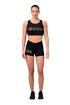 Damen Shorts Nebbia  Gold Print 828 black