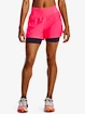 Damen Shorts Under Armour  RUN STAMINA 2IN1 SHORT-PNK XS