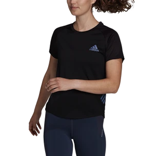 Damen T-Shirt adidas  Adizero Tee Black