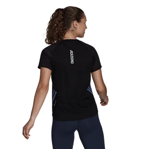 Damen T-Shirt adidas  Adizero Tee Black