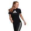 Damen T-Shirt adidas  Primeblue Designed 2 Move Logo Sport Black