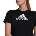 Damen T-Shirt adidas  Primeblue Designed 2 Move Logo Sport Black