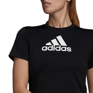 Damen T-Shirt adidas  Primeblue Designed 2 Move Logo Sport Black XS