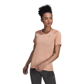 Damen T-Shirt adidas Runner Tee Ambient Blush