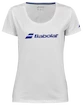 Damen T-Shirt Babolat  Exercise Babolat Tee Women White