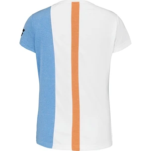 Damen T-Shirt Babolat  Play Cap Sleeve Top Women White/Blue Hthr L