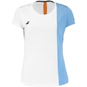 Damen T-Shirt Babolat  Play Cap Sleeve Top Women White/Blue Hthr L