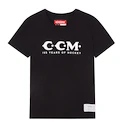 Damen T-Shirt CCM 125 Anniversary SS Tee Black