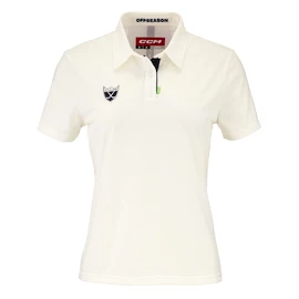 Damen T-Shirt CCM Golf Polo Blanc