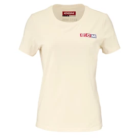 Damen T-Shirt CCM Vintage Fall SS Tee Unbleached