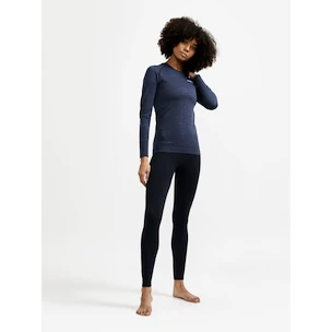 Damen T-Shirt Craft  Dry Active Comfort LS Navy Blue