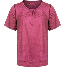 Damen T-Shirt Endurance Q Bree Melange SS Tee Wine