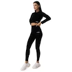 Damen T-Shirt GymBeam  FLO Ribbed CropTop Black