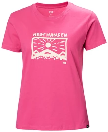 Damen T-Shirt Helly Hansen F2F Organic Cotton T-Shirt Cascadia Pink