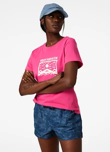 Damen T-Shirt Helly Hansen  F2F Organic Cotton T-Shirt Cascadia Pink