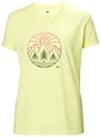 Damen T-Shirt Helly Hansen  Skog Recycled Graphic Tee Fadded Yallow XS