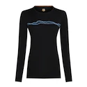 Damen T-Shirt Icebreaker Merino 200 Oasis LS Crewe Mountain Pulse Black L