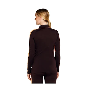 Damen T-Shirt Icebreaker Merino 200 Oasis Sonebula LS High Neck Bitterswee/Cedar/Felds/Cb