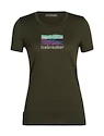 Damen T-Shirt Icebreaker  Tech Lite II SS Tee Trailhead Loden M