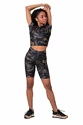 Damen T-Shirt Nebbia  Crop top Active 568 volcanic black