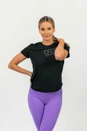 Damen T-Shirt Nebbia FIT Activewear Functional T-shirt with Short Sleeves black