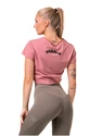 Damen T-Shirt Nebbia  Fit & Sporty crop top old rose