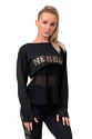 Damen T-Shirt Nebbia  Mesh T-shirt 805 black