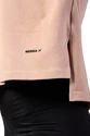 Damen T-Shirt Nebbia  Organic Cotton Loose Fit “The Minimalist” Crop Top 417 salmon