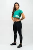 Damen T-Shirt Nebbia  Oversized Crop Top green