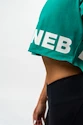 Damen T-Shirt Nebbia  Oversized Crop Top green