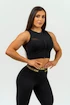 Damen T-Shirt Nebbia  Women's Compression Push-Up Top Mesh 842 Black