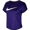 Damen T-Shirt Nike  Swoosh Run Top SS Purple XS