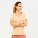 Damen T-Shirt Salomon  Agile SS Tee W Almond