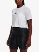 Damen T-Shirt Under Armour  BRANDED LOGO CROP SS-WH XL