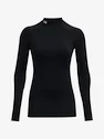 Damen T-Shirt Under Armour ColdGear Authentics Mockneck-BLK