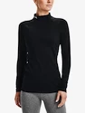 Damen T-Shirt Under Armour ColdGear Authentics Mockneck-BLK