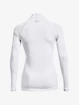 Damen T-Shirt Under Armour ColdGear Authentics Mockneck-WHT