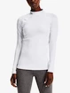 Damen T-Shirt Under Armour ColdGear Authentics Mockneck-WHT