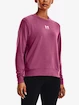 Damen T-Shirt Under Armour  Rival Terry Crew-PNK