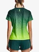 Damen T-Shirt Under Armour  Rush Cicada Shortsleeve-GRN