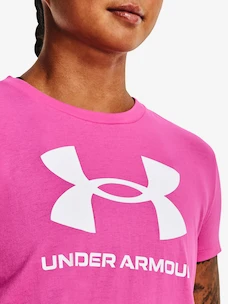 Damen T-Shirt Under Armour  SPORTSTYLE LOGO SS-PNK