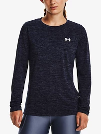 Damen T-Shirt Under Armour Tech LS Crew Twist-NVY