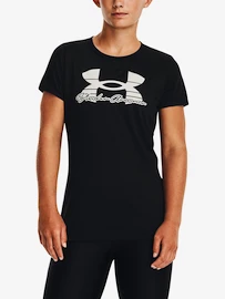 Damen T-Shirt Under Armour Tech Solid Script SSC-BLK