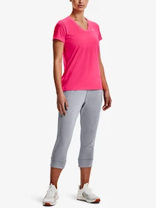 Damen T-Shirt Under Armour  Tech SSV - Solid-PNK