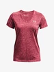 Damen T-Shirt Under Armour  Tech SSV - Twist-PNK