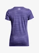 Damen T-Shirt Under Armour  Tech Tiger SSC-BLU