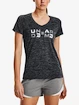 Damen T-Shirt Under Armour  Tech Twist Graphic SSV-BLK