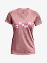 Damen T-Shirt Under Armour  Tech Twist Graphic SSV-PNK