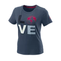 Damen T-Shirt Wilson  Love Earth Tech Tee W China Blue M