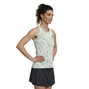 Damen Tank-Top adidas  Club Graphic Tank Linen Green S